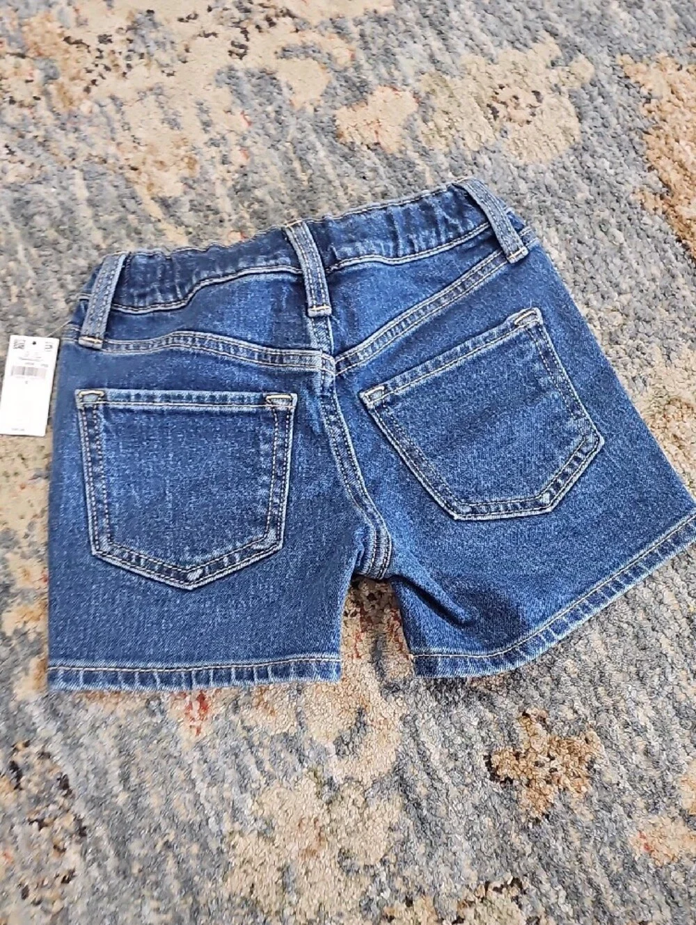 Old Navy Girls Blue Denim Elastic Waist Shorts